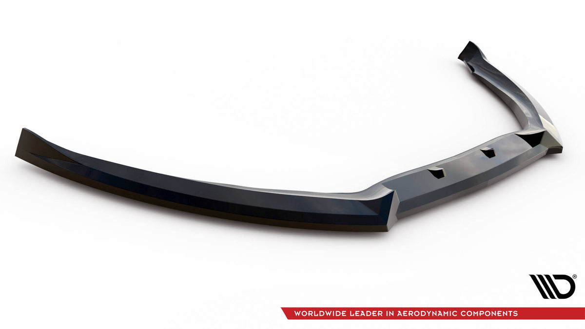 Street+ Spoilerlippe Front Ansatz V.2 passend für Ford Mondeo ST-Line Kombi Mk4 Facelift schwarz Hochglanz – Ansicht 5