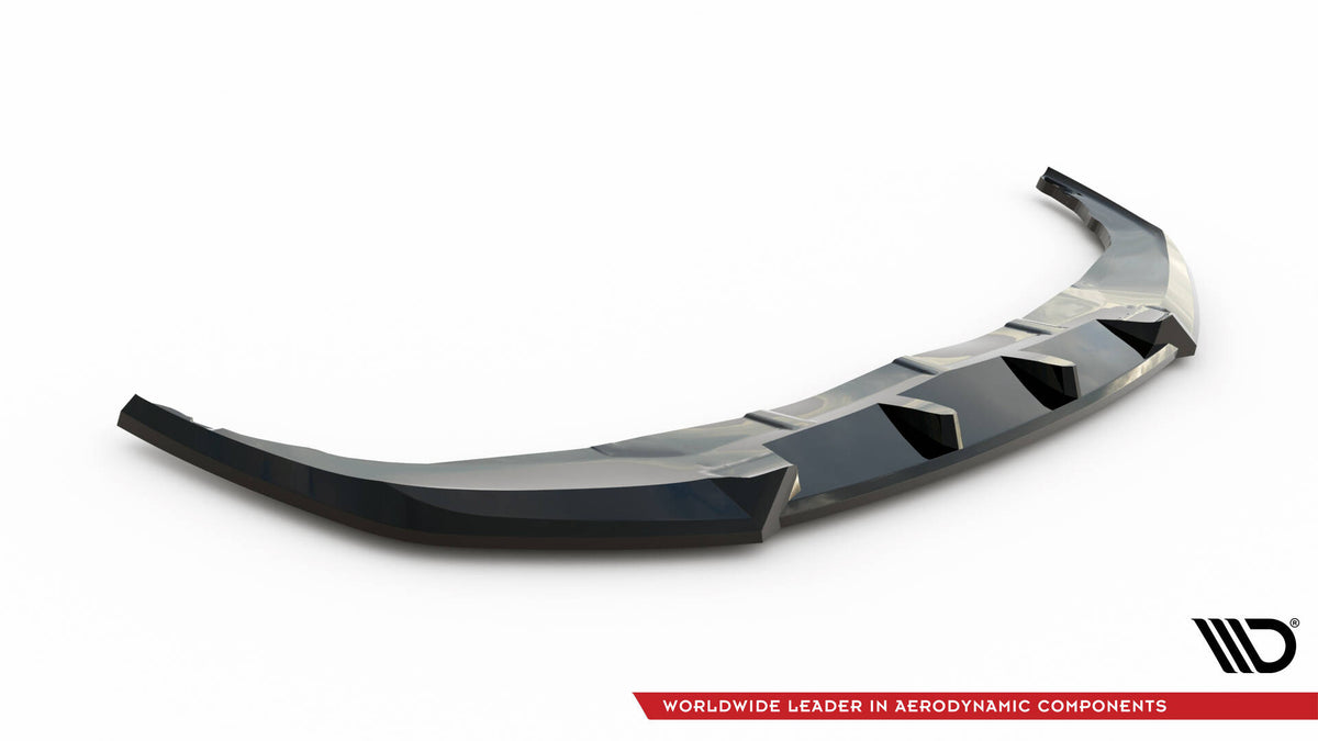 Street+ Spoilerlippe Front Ansatz V.1 passend für BMW 1er F40 schwarz Hochglanz – Ansicht 6