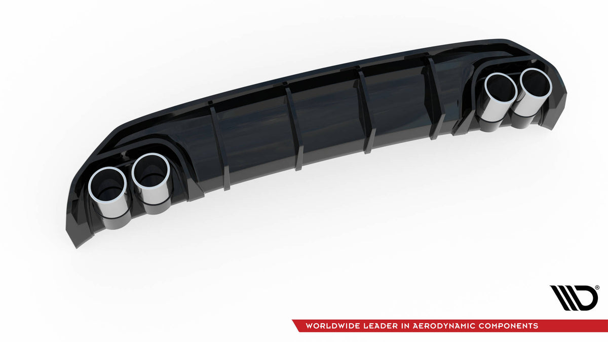 Diffusor Heck Ansatz + Endrohre für Audi A3 S-Line Sportback 8Y – Ansicht 9
