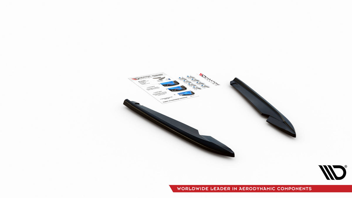 Heck Ansatz Flaps Diffusor V.2 passend für Seat Leon FR Sportstourer Mk3 schwarz Hochglanz – Ansicht 4
