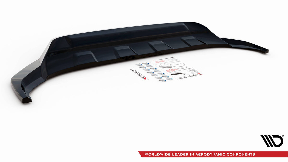 Street+ Spoilerlippe Front Ansatz passend für VW Touareg R-Line Mk3 schwarz Hochglanz – Ansicht 6
