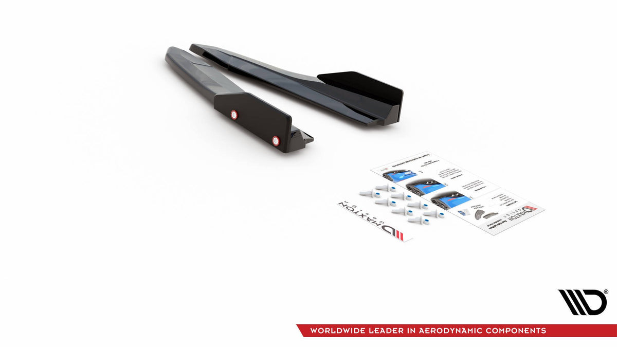 Heck Ansatz Flaps Diffusor V.2 + Flaps passend für Skoda Octavia RS Combi / Liftback Mk4 / Mk4 Facelift – Ansicht 7