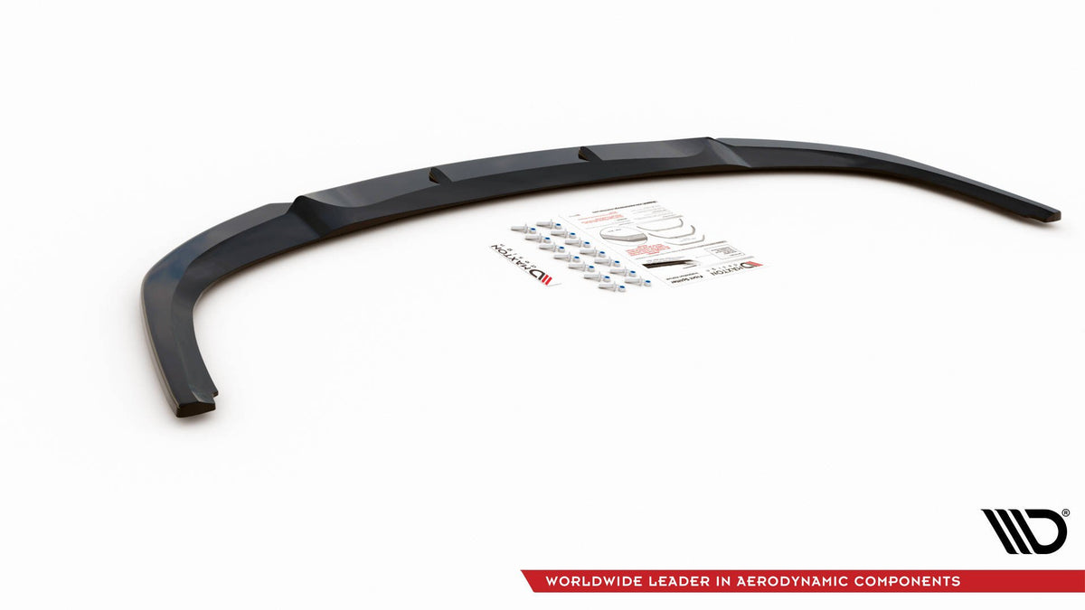 Street+ Spoilerlippe Front Ansatz passend für Mitsubishi Lancer Sportback Mk8 schwarz Hochglanz – Ansicht 5