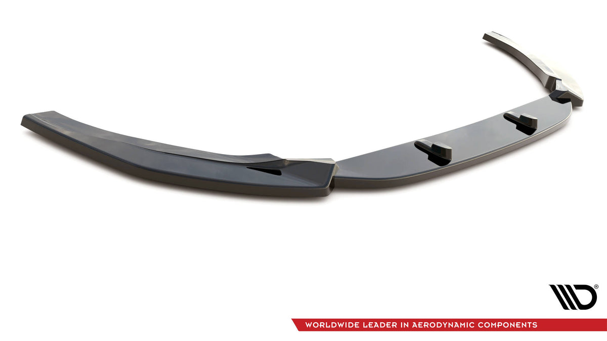 Street+ Spoilerlippe Front Ansatz V.2 passend für Audi RS5 F5 Facelift schwarz Hochglanz – Ansicht 5