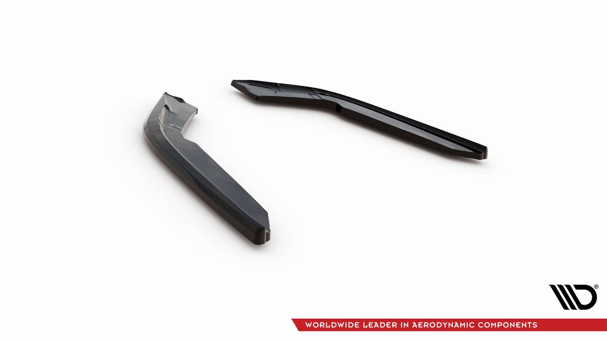 Heck Ansatz Flaps Diffusor V.4 passend für BMW 4er Coupe M-Paket F32  schwarz Hochglanz – Ansicht 6
