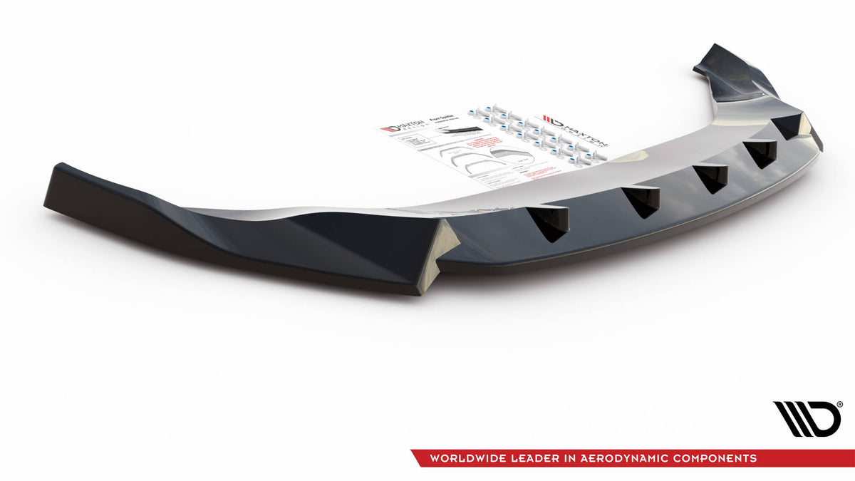 Street+ Spoilerlippe Front Ansatz V.2 passend für Ford Escape ST-Line Mk3 schwarz Hochglanz – Ansicht 5