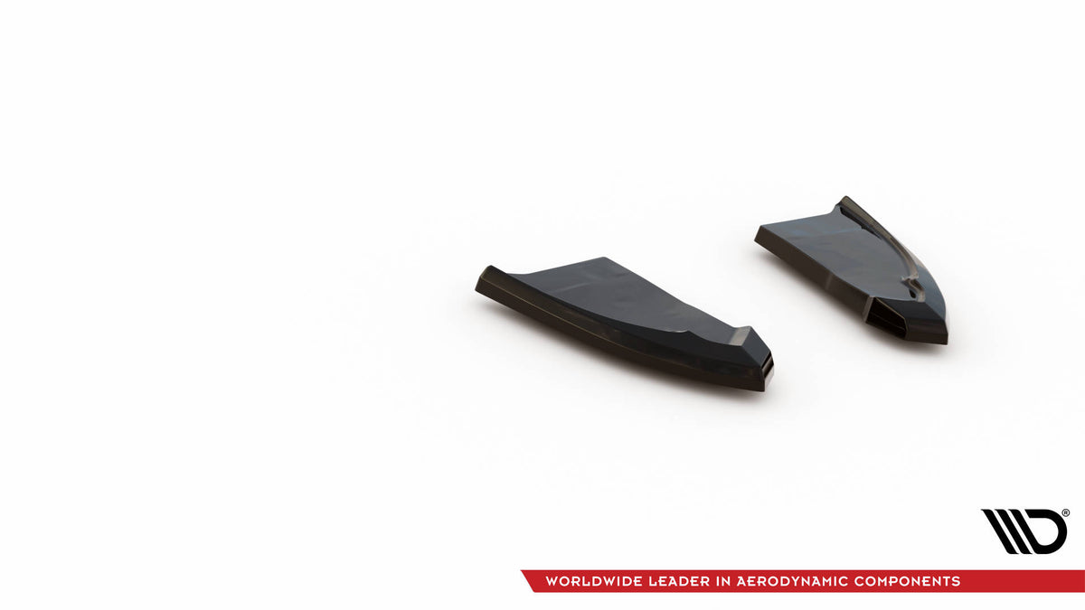 Heck Ansatz Flaps Diffusor passend für VW T-Roc R / R-Line Mk1 Facelift schwarz Hochglanz – Ansicht 5