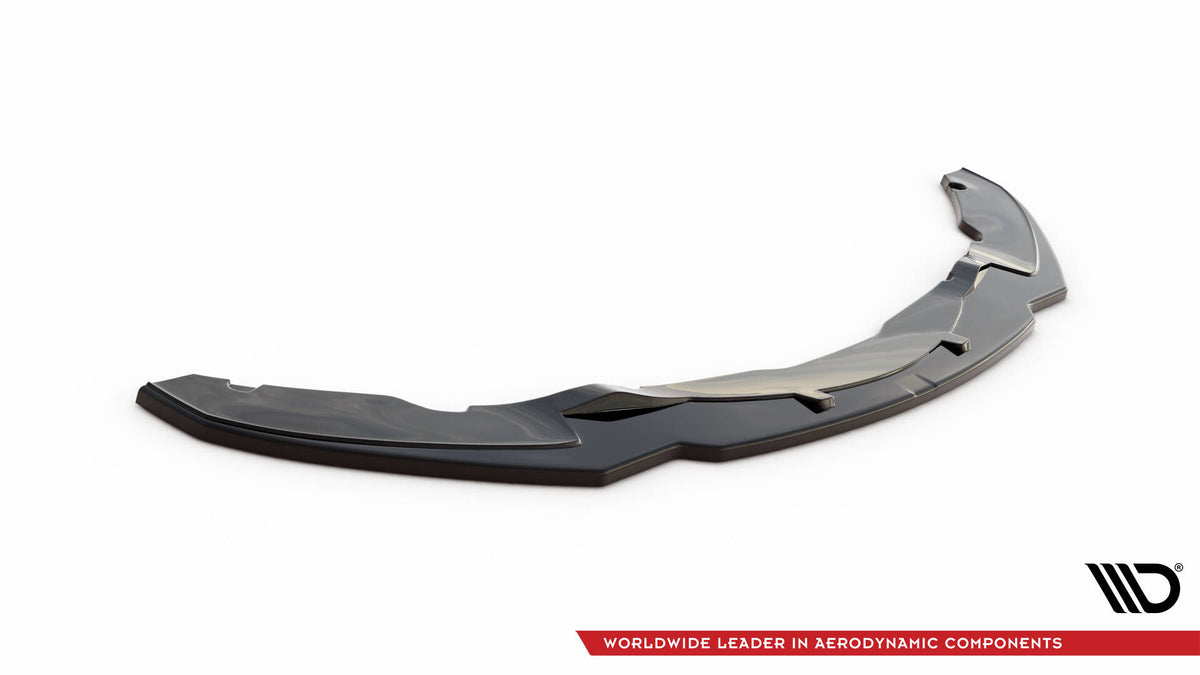 Street+ Spoilerlippe Front Ansatz V.1 passend für BMW 4er Coupe / Gran Coupe / Cabrio M-Paket F32 / F36 / F33 schwarz Hochglanz – Ansicht 5