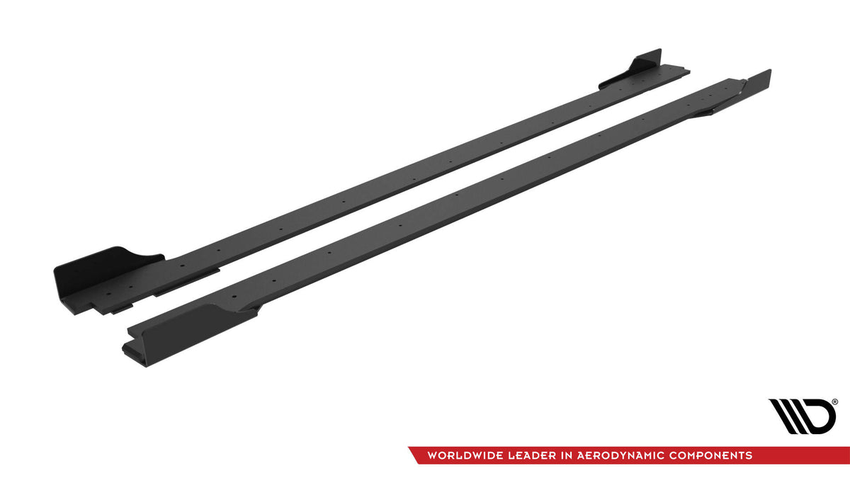 Street Pro Street+ Seitenschweller Leisten + Flaps passend für Hyundai Veloster N Mk2 schwarz Hochglanz – Ansicht 7