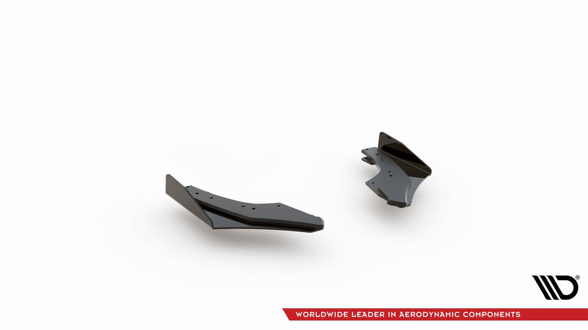 Street Pro Heck Ansatz Flaps Diffusor + Flaps passend für Ford VW Golf GTI Clubsport Mk8 Facelift schwarz Hochglanz – Ansicht 5