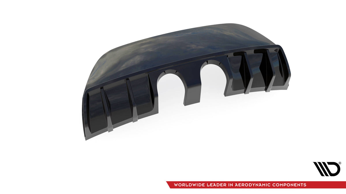 Diffusor Heck Ansatz passend für Seat Leon Cupra/ FR Mk2  schwarz Hochglanz – Ansicht 5