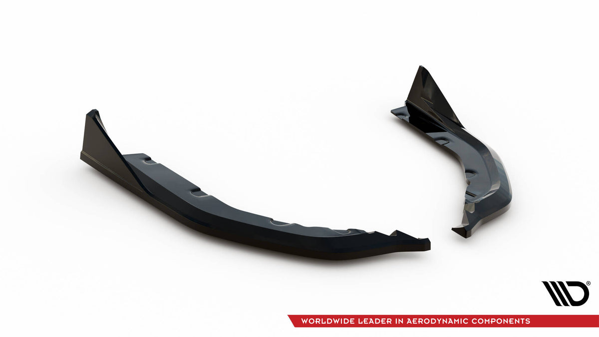 Heck Ansatz Flaps Diffusor V.6 passend für CSL Look (Für heckansatz v.1) BMW M3 Limousine / Touring G80 / G81 schwarz Hochglanz – Ansicht 5