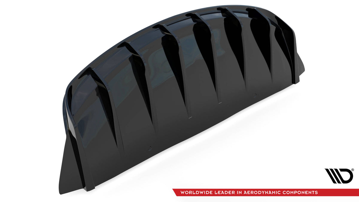Diffusor Heck Ansatz V.2 passend für Tesla Model 3 schwarz Hochglanz – Ansicht 5