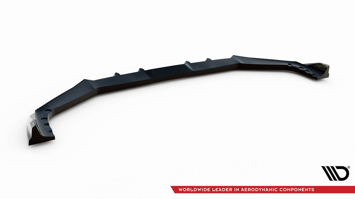 Street+ Spoilerlippe Front Ansatz V.1 passend für BMW X5 M F95 Facelift schwarz Hochglanz – Ansicht 6