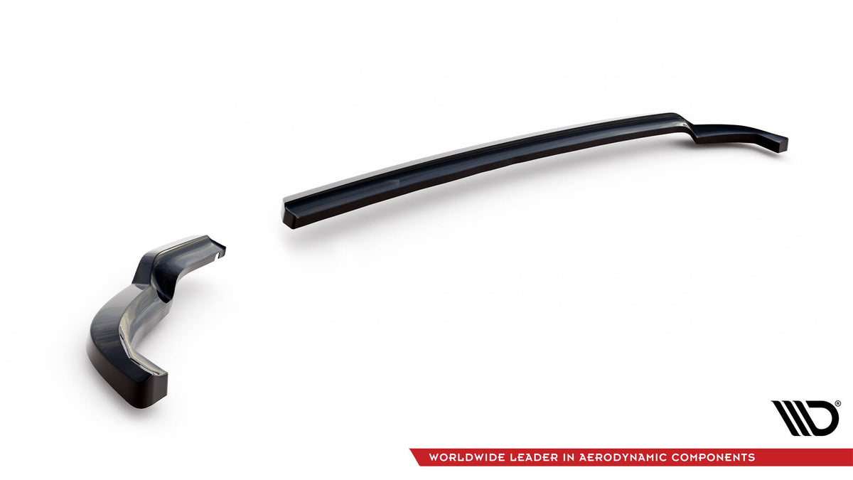 Heck Ansatz Flaps Diffusor passend für Toyota Yaris T-Sport Mk1 Facelift schwarz Hochglanz – Ansicht 5