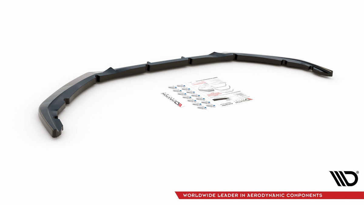 Street+ Spoilerlippe Front Ansatz V.1 passend für Peugeot 208 Mk2 schwarz Hochglanz – Ansicht 5