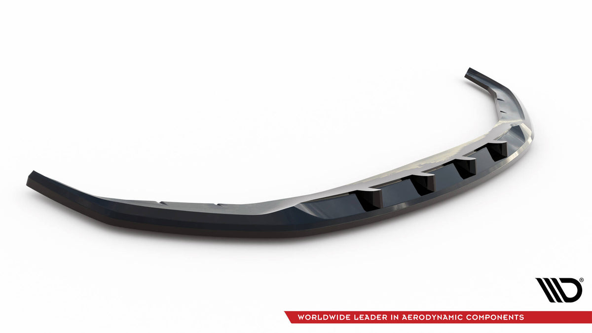 Street+ Spoilerlippe Front Ansatz V.1 passend für BMW 5er G30 / G31 Facelift schwarz Hochglanz – Ansicht 5