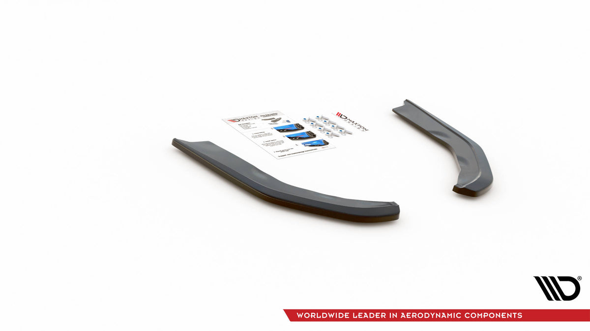 Heck Ansatz Flaps Diffusor V.1 passend für BMW M3 Limousine / Touring G80 / G81 schwarz Hochglanz – Ansicht 5