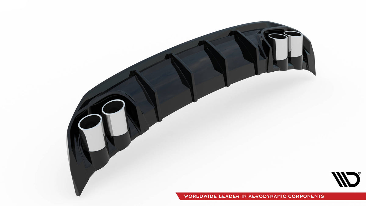 Diffusor Heck Ansatz + Endrohre passend für Audi A3 S-Line Sportback 8Y – Ansicht 8