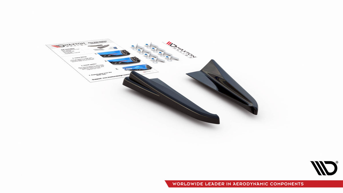 Heck Ansatz Flaps Diffusor passend für Audi RSQ3 SUV F3 schwarz Hochglanz – Ansicht 6