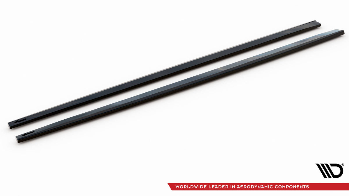 Street+ Seitenschweller Leisten passend für V.1 passend für Porsche Panamera Turbo S E-Hybrid / Panamera E-Hybrid / Panamera 4S 971 schwarz Hochglanz – Ansicht 6