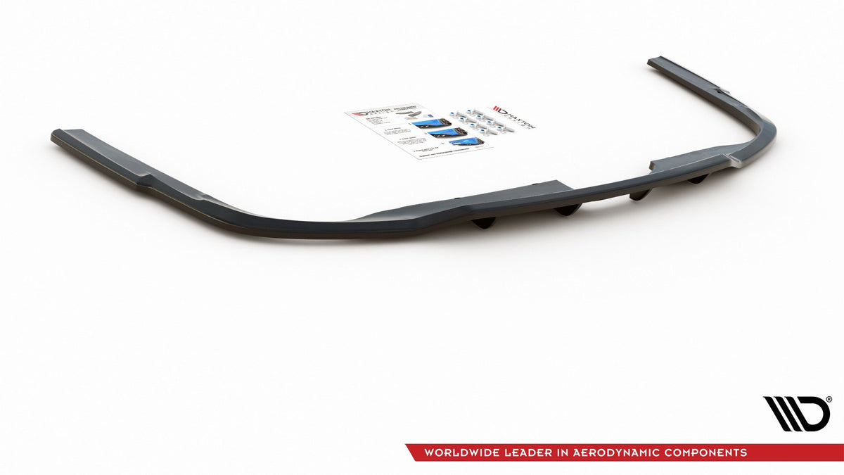 Street+ Mittlerer Diffusor RACE passend für Audi A6 S-Line C8 schwarz Hochglanz – Ansicht 8