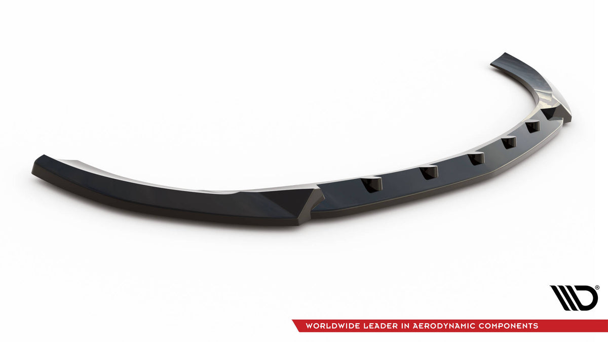 Street+ Spoilerlippe Front Ansatz V.2 passend für Mercedes-Benz E AMG-Line W213 Facelift schwarz Hochglanz – Ansicht 5