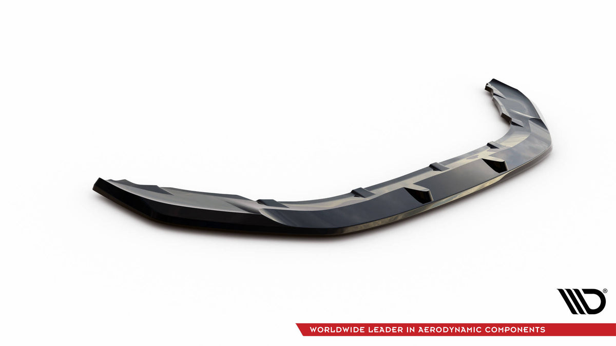 Street+ Spoilerlippe Front Ansatz V.1 passend für Mini Cooper S F56 Facelift schwarz Hochglanz – Ansicht 5