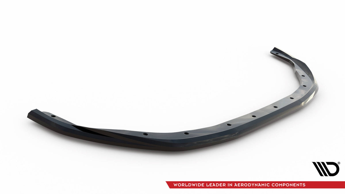 Street+ Spoilerlippe Front Ansatz V.2 passend für Renault Clio R.S. Line Mk5 schwarz Hochglanz – Ansicht 5