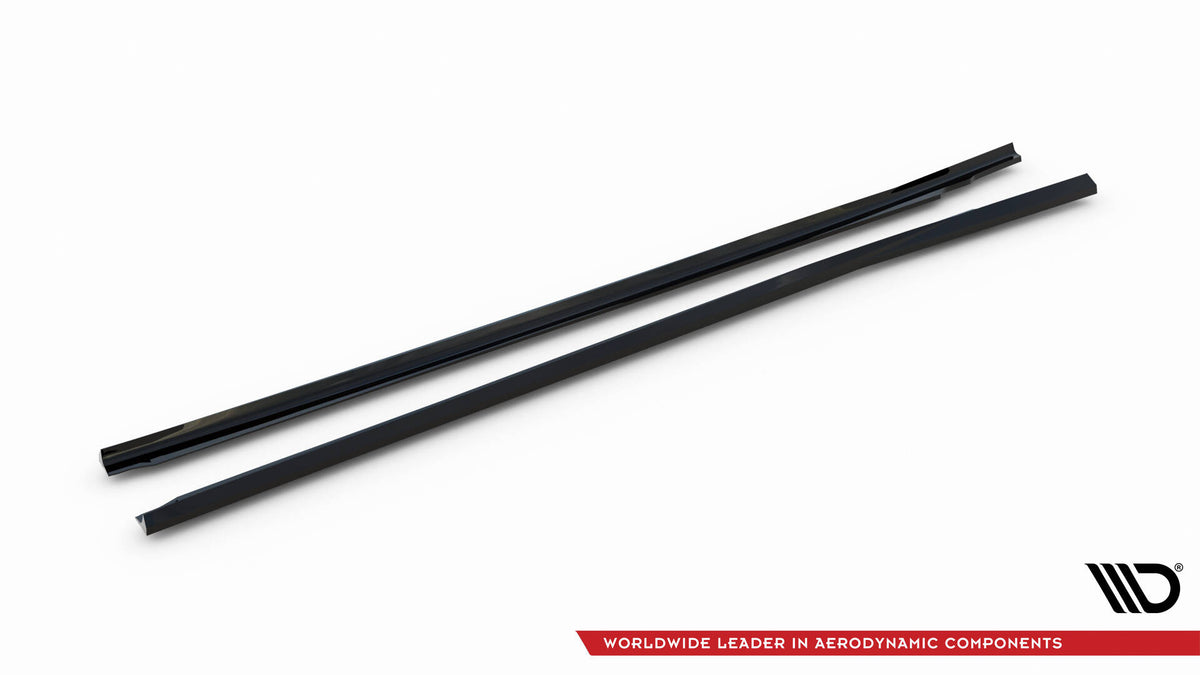 Street+ Seitenschweller Leisten passend für BMW 1er F40 schwarz Hochglanz – Ansicht 5