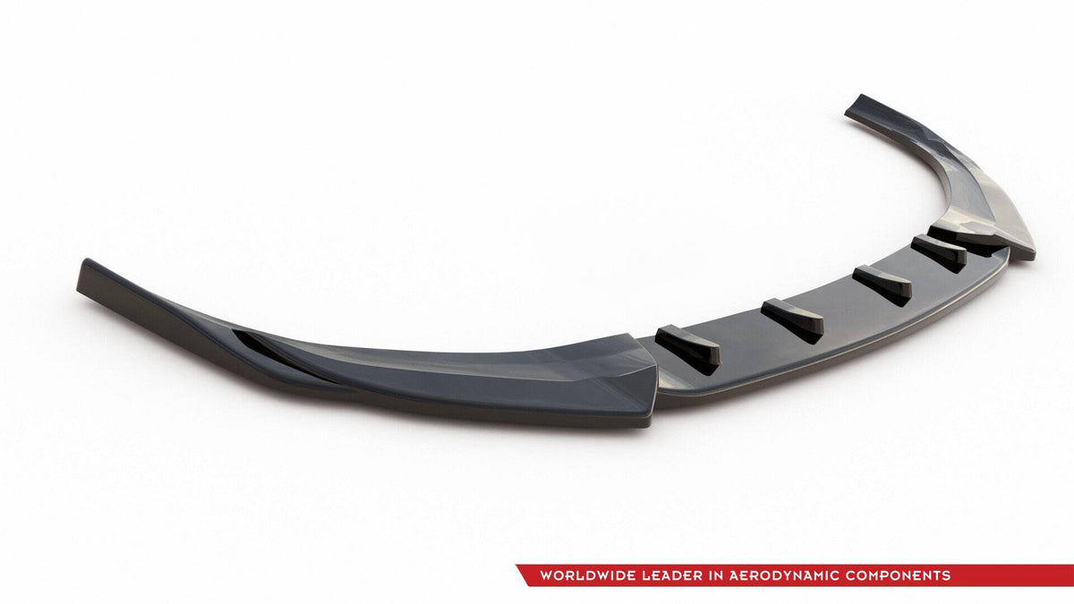 Street+ Spoilerlippe Front Ansatz V.5 passend für Hyundai I30 N Mk3 Hatchback/ Fastback schwarz Hochglanz – Ansicht 5