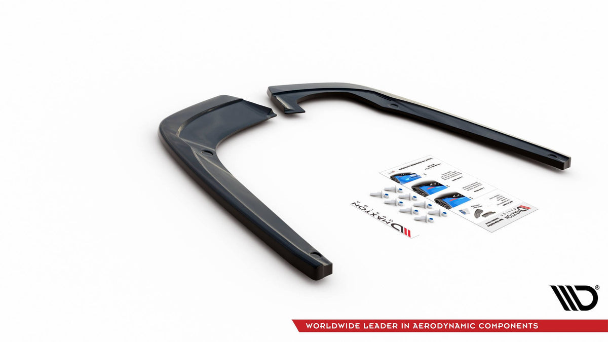 Heck Ansatz Flaps Diffusor passend für Seat Leon FR ST Mk4 schwarz Hochglanz – Ansicht 5