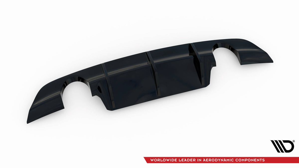 Diffusor Heck Ansatz passend für Jaguar XE R-Dynamic X760 Facelift schwarz Hochglanz – Ansicht 4