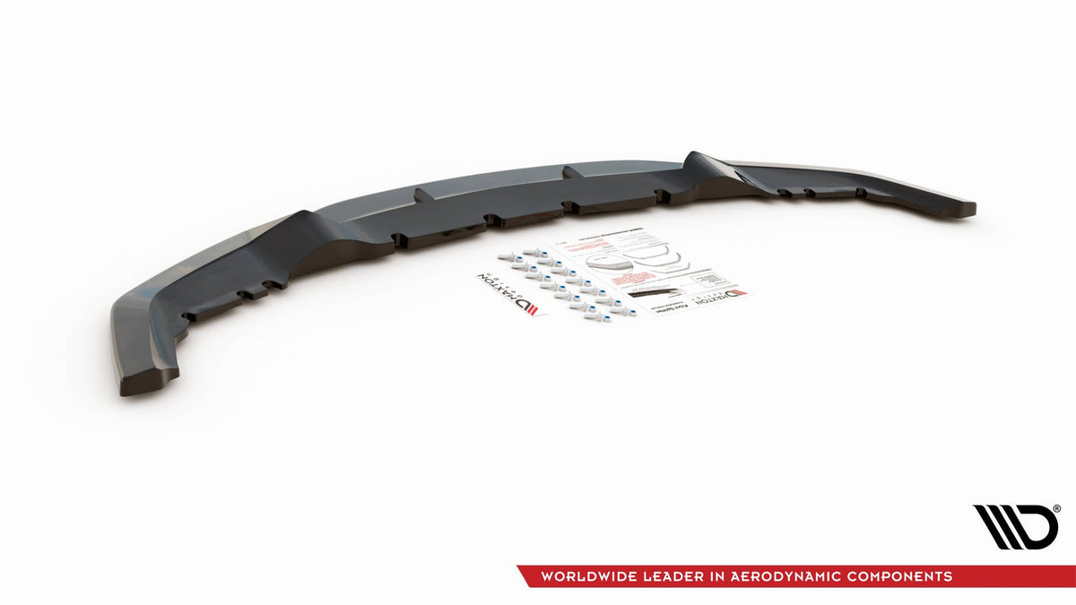 Street+ Spoilerlippe Front Ansatz V.2 passend für BMW M2 F87 schwarz Hochglanz – Ansicht 5