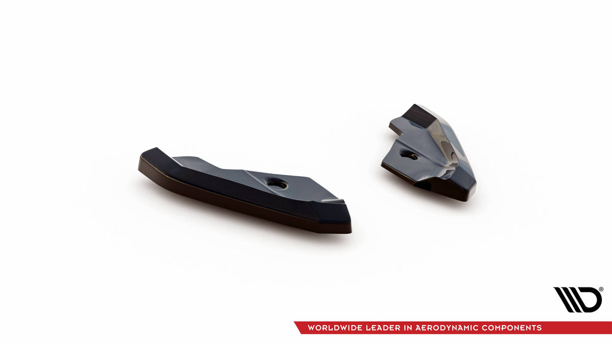 Heck Ansatz Flaps Diffusor V.1 passend für Seat Leon Hatchback Mk3 Facelift schwarz Hochglanz – Ansicht 4
