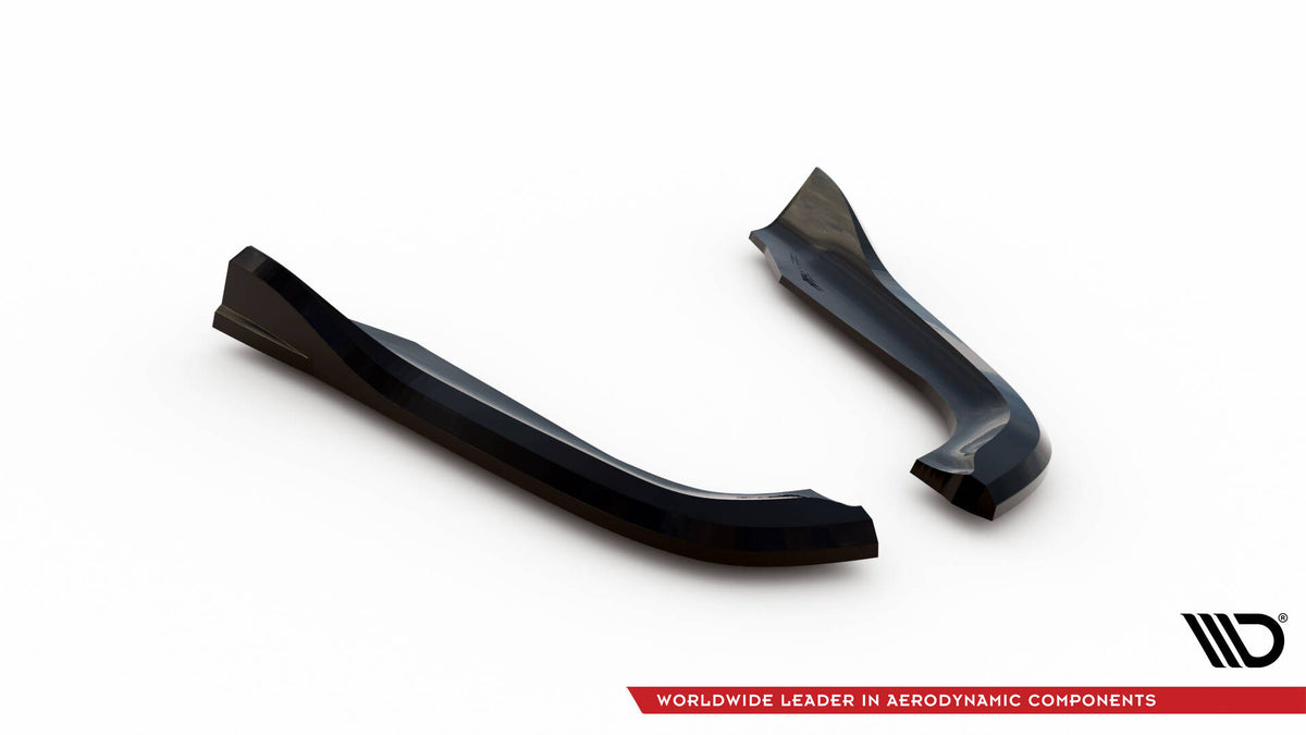 Heck Ansatz Flaps Diffusor passend für Chrysler 300 Mk2 schwarz Hochglanz – Ansicht 5