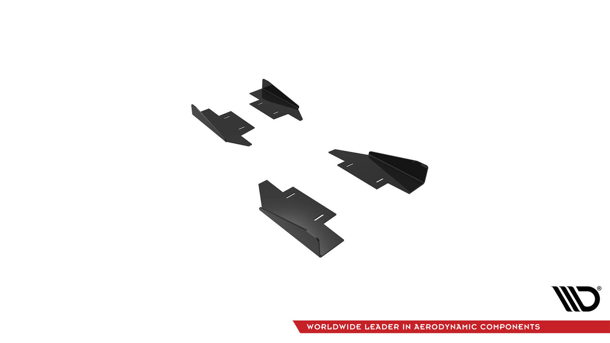Seitenschweller Flaps passend für Audi A5 / A5 S-Line / S5 Coupe / Cabrio 8T / 8T Facelift schwarz Hochglanz – Ansicht 5