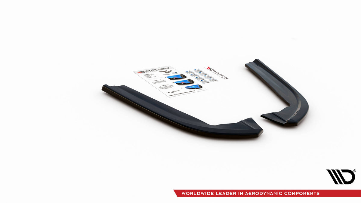 Heck Ansatz Flaps Diffusor V.2 passend für Ford Mondeo ST-Line Mk5 Facelift schwarz Hochglanz – Ansicht 6