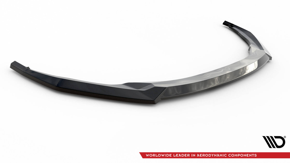 Street+ Spoilerlippe Front Ansatz V.2 passend für Skoda Octavia Sportline Mk4 schwarz Hochglanz – Ansicht 5