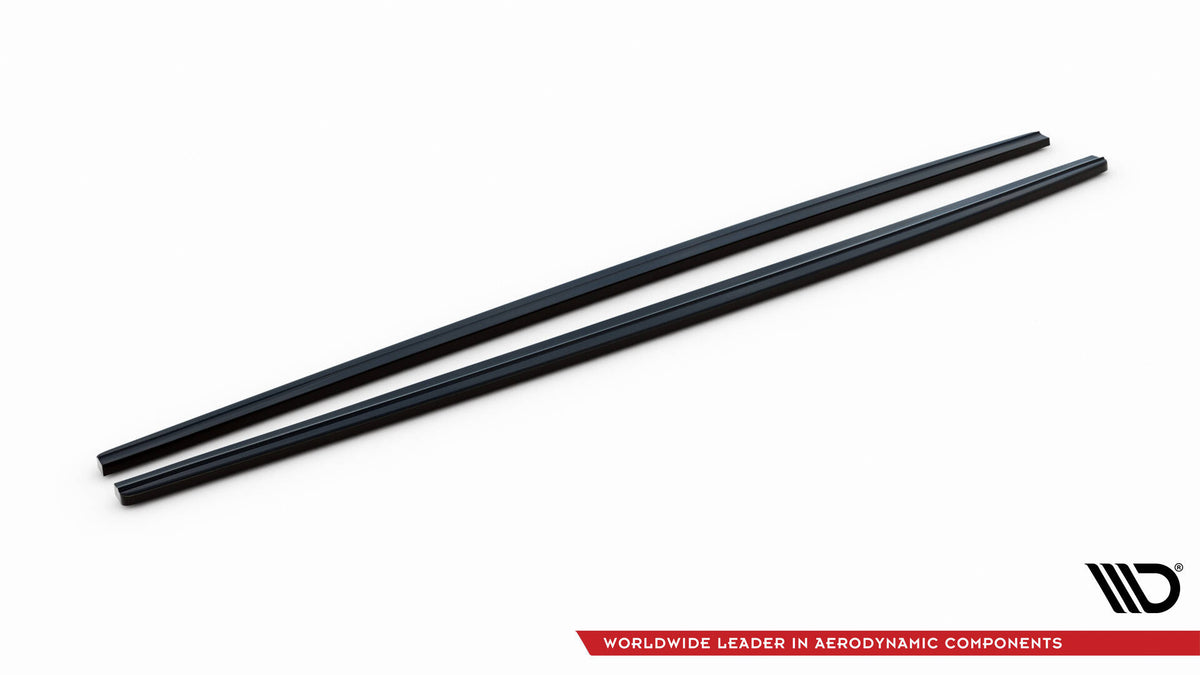 Street+ Seitenschweller Leisten passend für BMW 5er F10/ F11 M-POWER/ M Paket schwarz Hochglanz – Ansicht 6