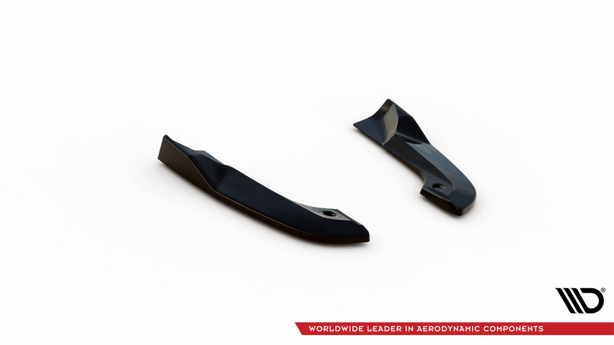 Heck Ansatz Flaps Diffusor passend für Dodge Challenger SRT Hellcat Widebody Mk3 schwarz Hochglanz – Ansicht 5