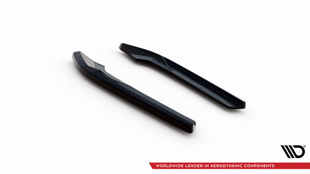 Heck Ansatz Flaps Diffusor V.2 passend für Audi A4 S-Line Avant B8 Facelift schwarz Hochglanz – Ansicht 5