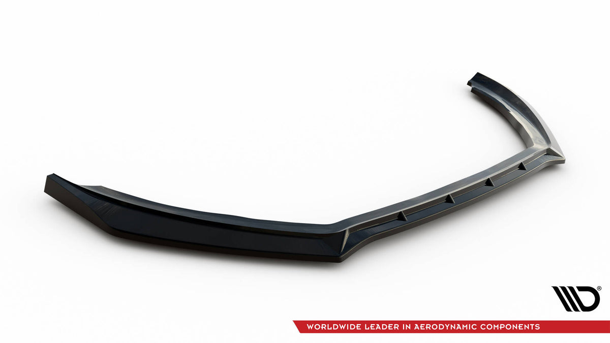 Street+ Spoilerlippe Front Ansatz V.4 passend für Ford Fiesta ST / ST-line Mk8 Facelift schwarz Hochglanz – Ansicht 5