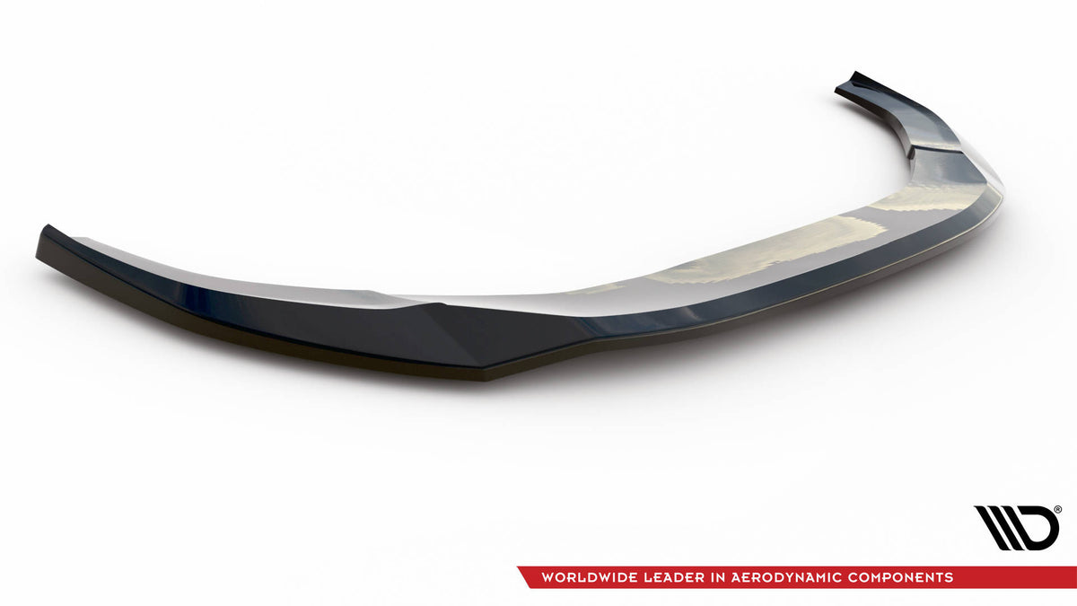 Street+ Spoilerlippe Front Ansatz V.2 passend für Audi A4 Competition B9  schwarz Hochglanz – Ansicht 5