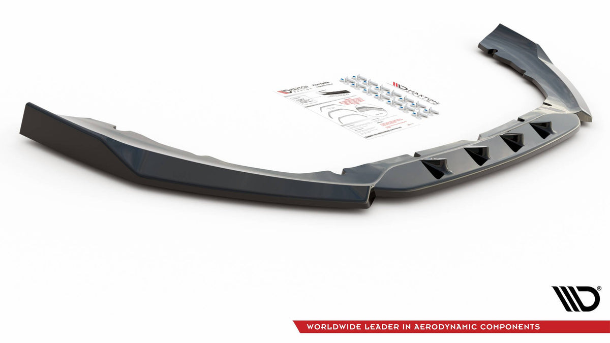 Street+ Spoilerlippe Front Ansatz passend für Ford S-Max Mk2 Facelift schwarz Hochglanz – Ansicht 8