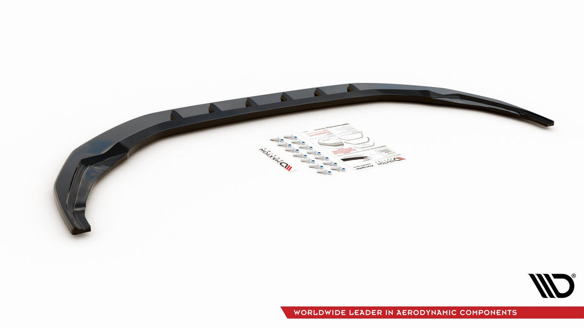 Street+ Spoilerlippe Front Ansatz V.1 passend für Audi S3 / A3 S-Line 8Y schwarz Hochglanz – Ansicht 6