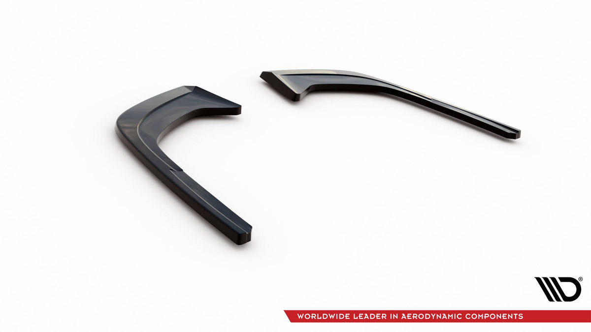Heck Ansatz Flaps Diffusor passend für Audi A4 B9 Facelift schwarz Hochglanz – Ansicht 6