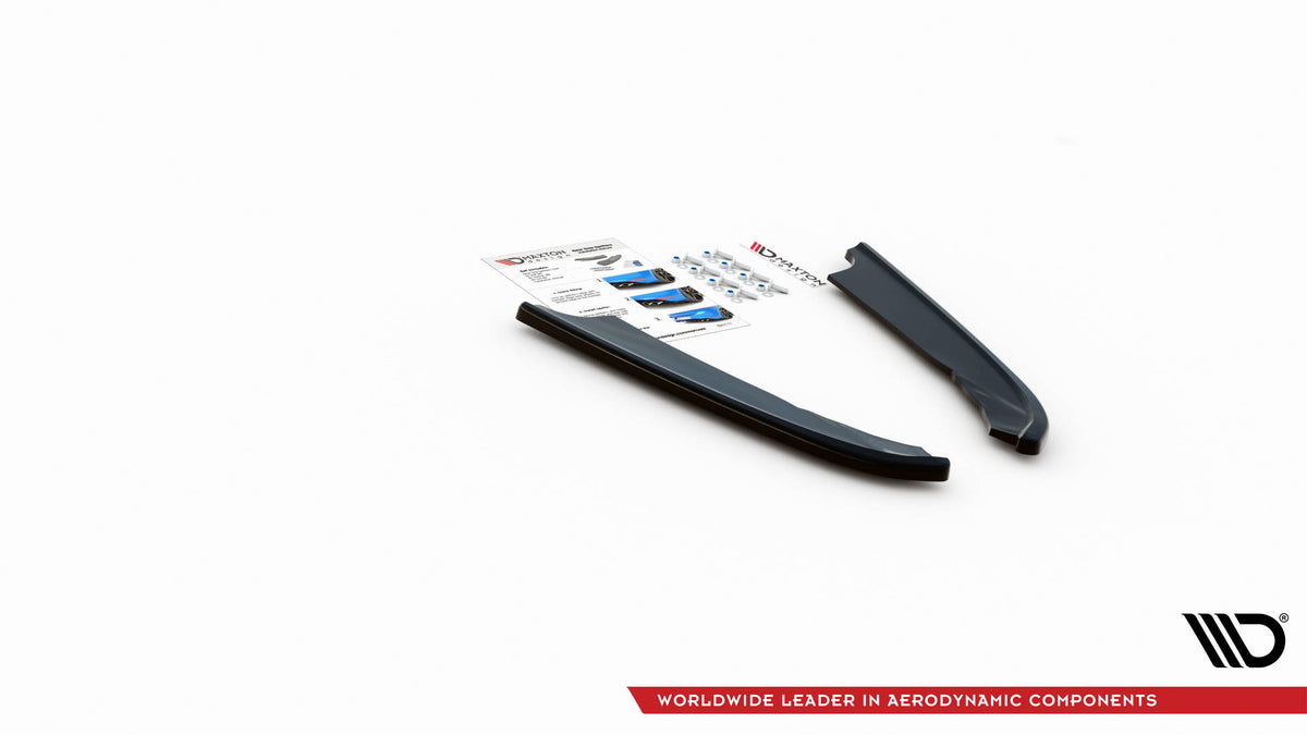 Heck Ansatz Flaps Diffusor passend für Hyundai I40 Mk1 schwarz Hochglanz – Ansicht 5