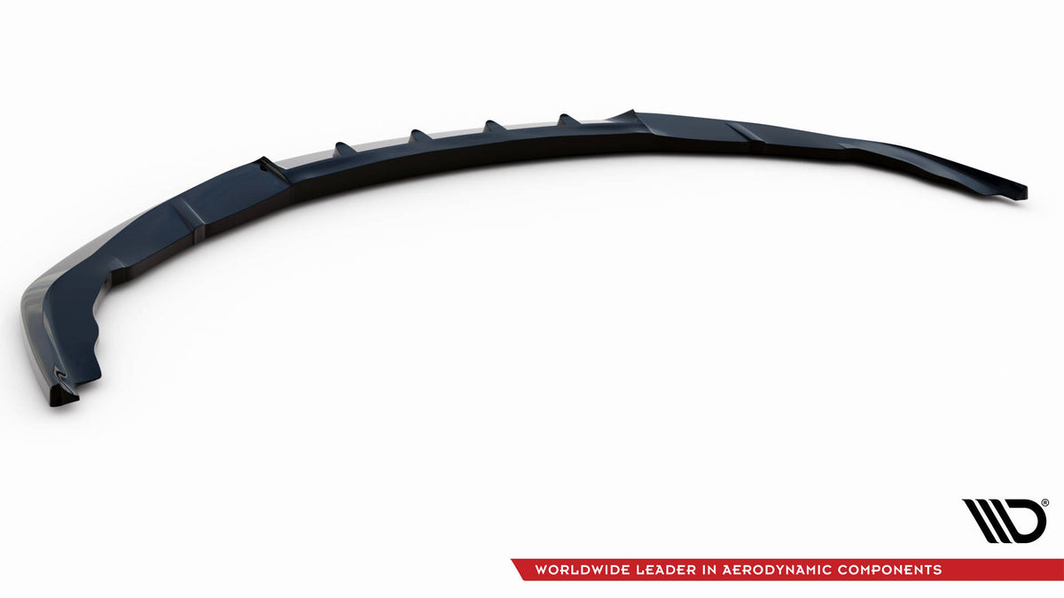 Street+ Spoilerlippe Front Ansatz V.2 passend für Porsche Panamera Turbo Sport Design Package 970 schwarz Hochglanz – Ansicht 6