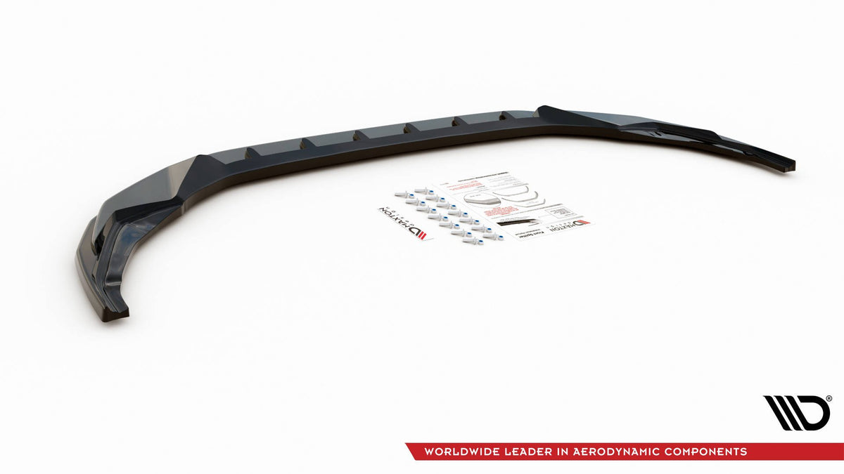 Street+ Spoilerlippe Front Ansatz V.3 passend für Audi S3 / A3 S-Line 8Y schwarz Hochglanz – Ansicht 6